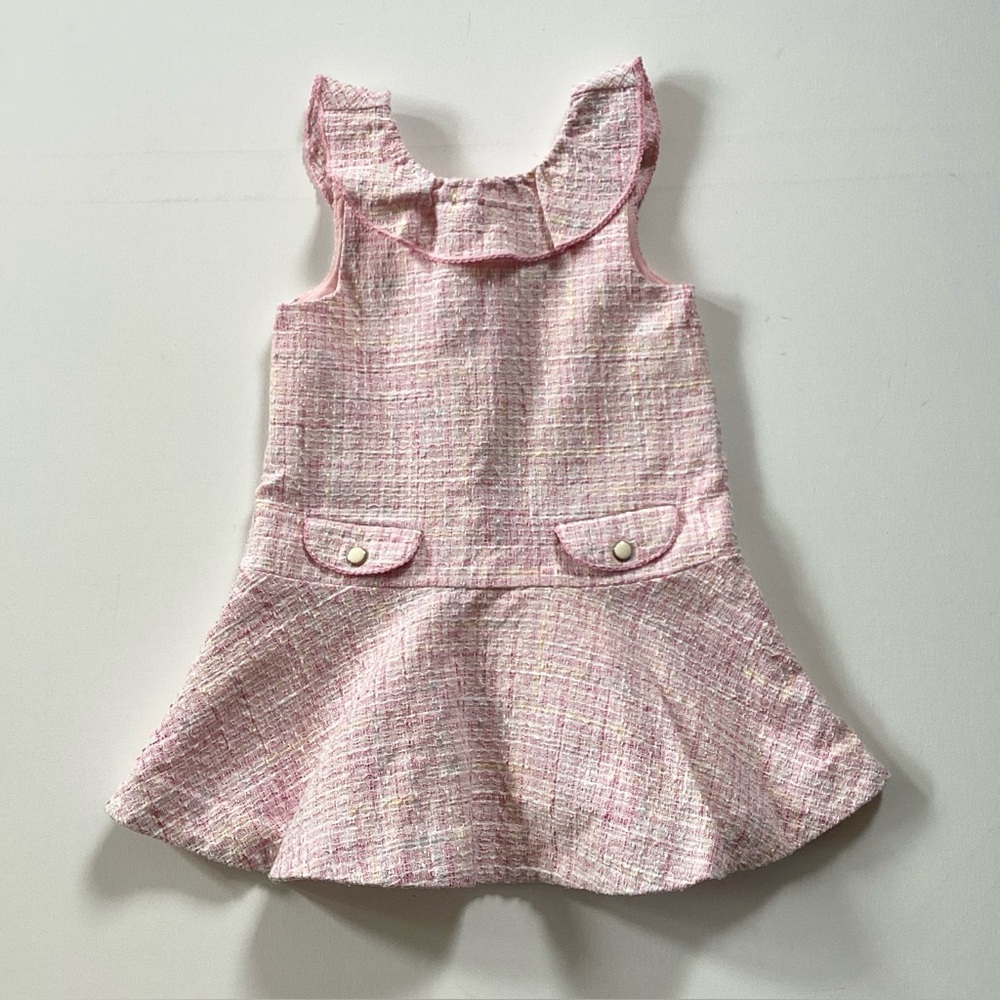 Janie and Jack Pink Tweed Dress